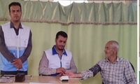 برپایی میز خدمت و ایستگاه سلامت به مناسبت هفته ملی بدون دخانیات در مصلای نماز جمعه شهر اردل