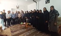 دیدار با مسن‌ترین شهروند اردل به مناسبت گرامیداشت هفته سالمند