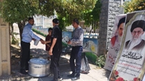 برپایی موکب پذیرایی شبکه بهداشت و درمان شهرستان اردل به مناسبت عید سعید غدیر خم